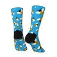 thumbnail image 5 of Uemuo Flying Bees Pattern Women's Crew Socks, Soft Durable Breathable Moisture-Wicking with Odor Control Cotton socks, 5 of 9