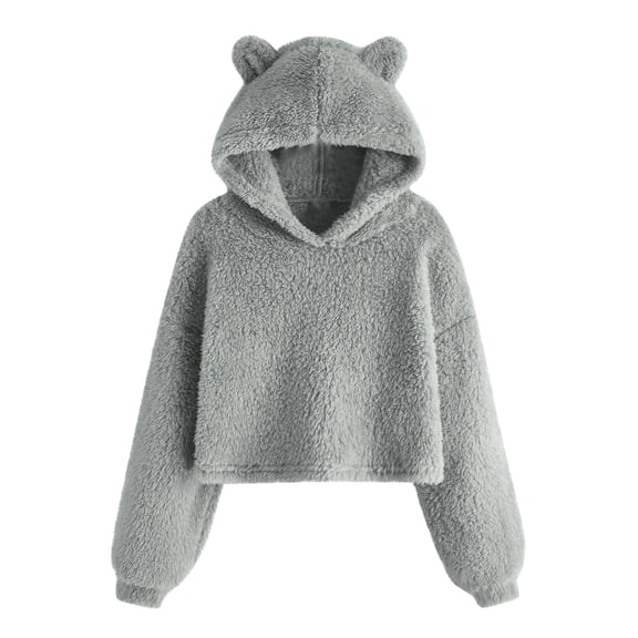 Annhoo Cute Fahion Tops for Toddler Long Sleeve Solid Color Warm Pullover Hoodies Comfortable Breathable Sweatshirts