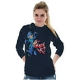 thumbnail image 4 of Classic Video Game Mega Man and Rush Unisex Plus Size Long Sleeve Shirt Brisco Brands 2X, 4 of 5
