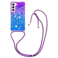 thumbnail image 1 of Funda para Samsung Galaxy S23 Plus 5G Brillantina Líquida Divertida Reluciente y con Cristales en Movimiento Cuerpo Cruzado con Cordón Ajustable, 1 of 5