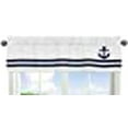thumbnail image 2 of Anchors Away Collection Nautical Navy and White Boys Window Valance, 2 of 8