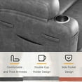 thumbnail image 6 of Furmax Electric Power Lift Leathaire Recliner Chair with Massage for Bedroom,Gray, 6 of 8