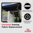 thumbnail image 3 of ALEKO Black Fabric Replacement for 20 x 10 feet Retractable Patio Awning, 3 of 12