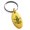 Gold, variant on Stainless Steel Pirate Skull Anchor & Cross Swords Engraved Small Oval Charm Keychain Keyring