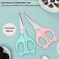 thumbnail image 5 of Tijeras de cocina lindas y portátiles, saludables, con funda antipolvo y estuche de viaje para guardarlas, ideales para cortar carne, pollo, verduras y frutas, 5 of 5