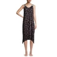 thumbnail image 2 of Layla Women's and Women's Plus Knit Midi Chemise Nightgown, 2 of 6