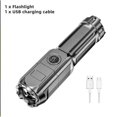 thumbnail image 2 of Linterna de luz fuerte, recargable, para uso doméstico, duradera, fuerte, para exteriores, súper brillante, con zoom remoto, pequeña, portátil, linterna de mano, 2 of 2