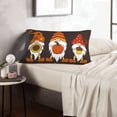 thumbnail image 6 of Salouo Fall Gnomes Print Print Pillow Case Cover,Wrinkle-Free Bed Pillow Cover Pack of 1 Home Decor Fade-Resistant and Stain-Resistant ,Pillows Not Included -16"x24", 6 of 8