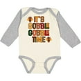 thumbnail image 3 of Inktastic Thanksgiving Gobble Time Turkey Boys or Girls Long Sleeve Baby Bodysuit, 3 of 5