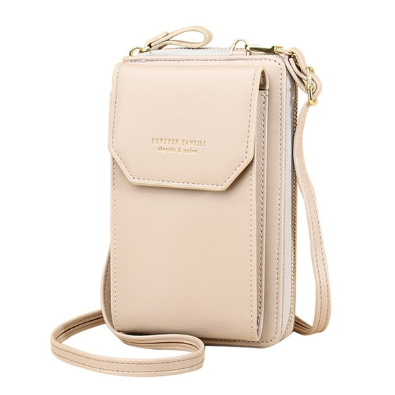 Women Small Crossbody Cell Phone Purse, Mini Messenger Shoulder Handbag Wallet with Credit Card Slots