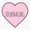 1pcs, variant on Journaling Heart Writer Notebook Sticker