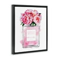 thumbnail image 3 of Stupell Industries Glam Perfume Bottle V2 Flower Silver Pink Peony Jet Black Framed Floating Canvas Wall Art, 16x20, by Amanda Greenwood, 3 of 5