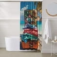 thumbnail image 6 of Shower Curtain 60 x 72 inch - Tropical Vacation Essentials Waterproof Shower Curtain for Bathroom, Washable Shower Curtain Set with Hooks Bathroom Accessories, 6 of 8