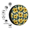 thumbnail image 4 of Salouo Insects Of Flowers Print Spare Tire Cover 14-17 inch Spare Tire Protector Universal Tough Tire Wheel Cover for Trailer SUV and Truck-16 inch, 4 of 6