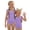 #A01-Purple, variant on Abcomgle Toddler Girl Swimsuit 4t Solid One Piece Little Girls Swimsuit Ruffled Stretchy Girls Bathing Suit