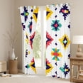 thumbnail image 3 of Manfei Bohemian Aztec Blackout Curtains Set of 2 (52x84 Each) for Teens Female Men,Exotic Style Window Curtains,Tribal Theme Curtains and Drapes,Lightweight Room Decor, 3 of 6