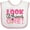 White and Pink, variant on Inktastic Look Who is One Owl Girls Baby Bib