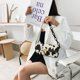 thumbnail image 5 of Bolsa Bolso de mujer de PU con estampado de vaca, bolso de hombro con cadena acrílica para axilas (beige) Tmvgtek Para estrenar, 5 of 9