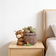 thumbnail image 5 of Resin Cow Planter, Highland Cow Figurine with Flower Pot, Cute Desktop Decor for Shelf Desk Mantel, Farmhouse Home Decoration, Gift for Animal Lovers, 5 of 6