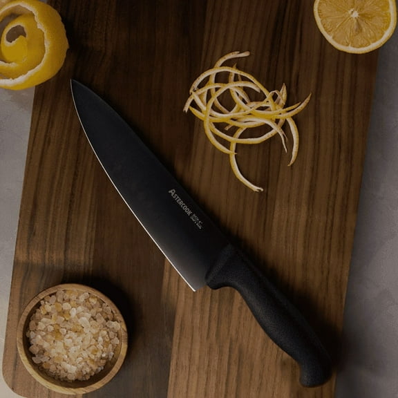 Astercook 8-Inch Pro Chef Knife, Premium German Stainless Steel Kitchen Knife, Ultra-Sharp Blade,  Non-Slip & Ergonomic Handle, Dishwasher Safe