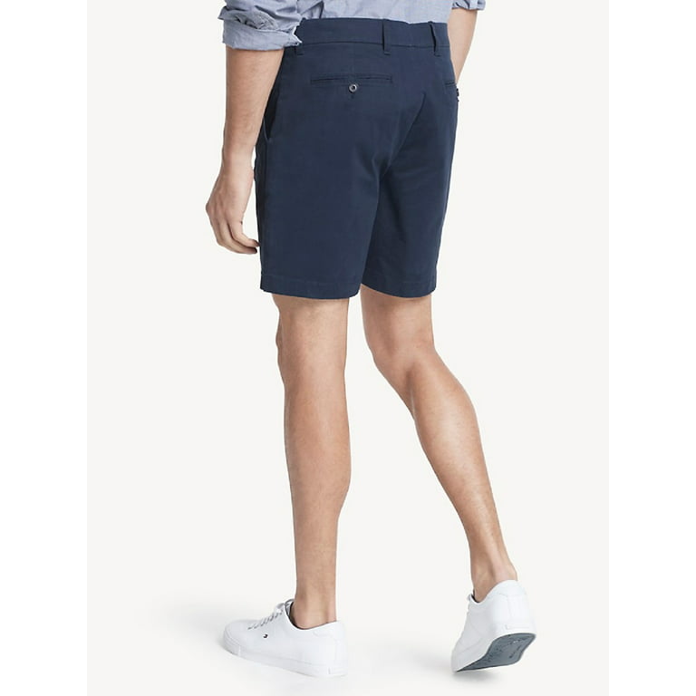 Tommy Hilfiger Men's Essential 7" Stretch Shorts, Sky Captain, 40W Walmart.com