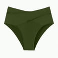 thumbnail image 4 of Kedxroy Women High Waisted Bikini Bottom Full Coverage Bikini Bottom Tummy Control Swim Bottom(AG,L), 4 of 5