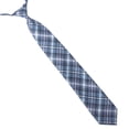 thumbnail image 1 of Uniform Tie Creative Plaid Pattern Buckle Formal Necktie Cotton Necktie for Kids, 1 of 9
