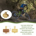 thumbnail image 3 of Bicycle Parts Disc Brake Pad Resin Brake Pads 1 Pair 29 Grams Bike Components E1 E3 E2 E5 Gold Metal High Quality, 3 of 9