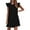 Black, variant on Ayolanni Black Womens Party Dresses Knee-Length Sundress Solid Sleeveless Dresses Tween Dresses L