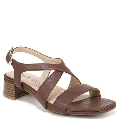 LifeStride Womens Jordan Strappy Heeled Sandals Tan 7.5 W