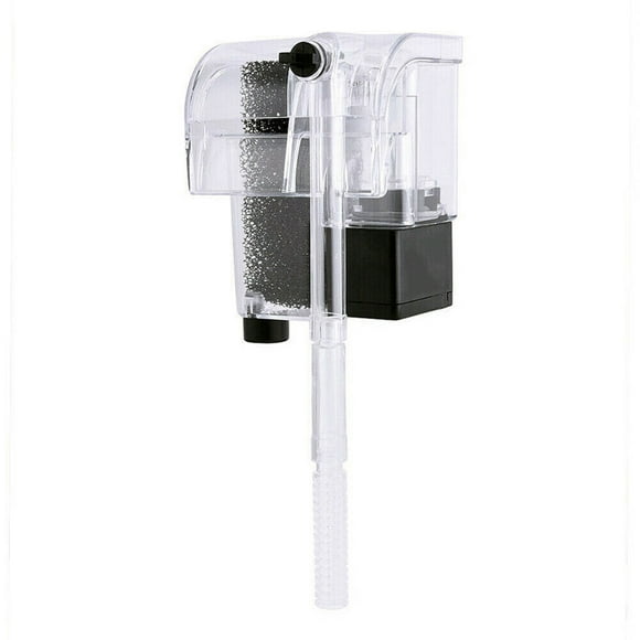 adviicd Mini Aquarium Fish Tank Waterfall Hang On External Oxygen Pump Water Filter