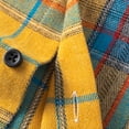 thumbnail image 5 of Aimik Hanes Up to 65% off Clearance Mens Flannel Shirts Jackets Casual Shackets Button Down Long Sleeve Plaid Shirt Lightweight Jackets with Pockets-Yellow M, 5 of 5