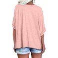 thumbnail image 2 of Women Summer V Neck Casual T Shirt, 2 of 4