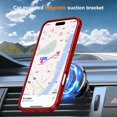 thumbnail image 4 of Funda SKYLMW para iPhone 16 Pro Max de 6,9" con anillo magnético rojo, 4 of 9