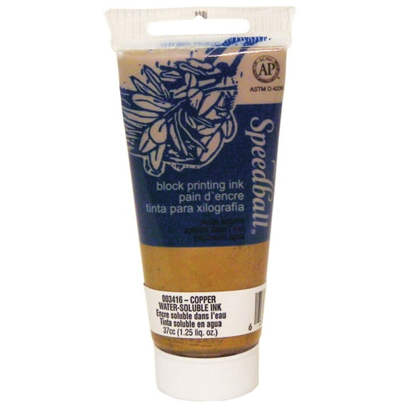 Speedball Water Slbl Block Print Ink 1.25oz Copper
