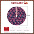 thumbnail image 2 of Haiem Rose Flowers Pattern Christmas Tree Skirt Merry Christmas Party Christmas Tree Decoration,New Year Decorations-30", 2 of 6