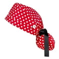 thumbnail image 1 of Scrub Cap With Buttons Bouffant Hat With Sweatband for Womens and Mens, 1 of 9