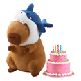thumbnail image 1 of Peluche Carpincho Marrón 35cm Suave Algodón Hipoalergénico juguete Cumpleaños Xtellar cafe, 1 of 4