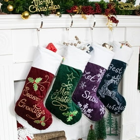 Personalized Velvet Christmas Stocking Available In Multiple