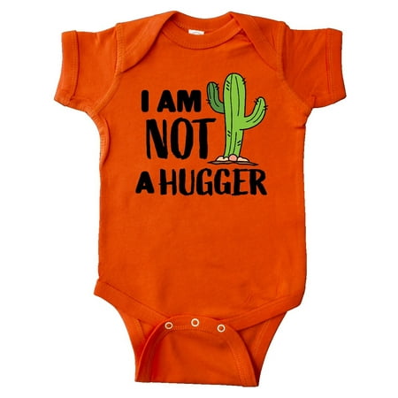 

Inktastic I am Not a Hugger with Cactus Gift Baby Boy or Baby Girl Bodysuit