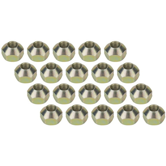 Single Sided Metric Wheel Lug Nut, 12mm x 1.50, 20 pack