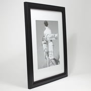 Lawrence Frames 11x14 Black Gallery Frame Matted to 8x10