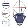 thumbnail image 6 of Zimtown Portable Nylon 600D Hammock Rope Chair Sky Swing Camping Wood, 6 of 7