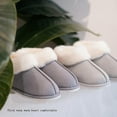 thumbnail image 4 of Zapatillas para hombre acogedoras pantuflas de espuma viscoelástica sin cordones, zapatos de casa cálidos para interiores, 4 of 5