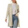 thumbnail image 3 of AGWOLF Cardigan Sweaters for Women Long Sleeve Open Front Lightweight Cardigans Loose Fit Long Cardigans for Women Soft Casual Coats for Work and Office S, 3 of 9