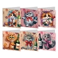 thumbnail image 1 of Tarjeta Deseos Diarios Diamantes Dibujo Pintura DIY 6 Uds. Gato, 1 of 7