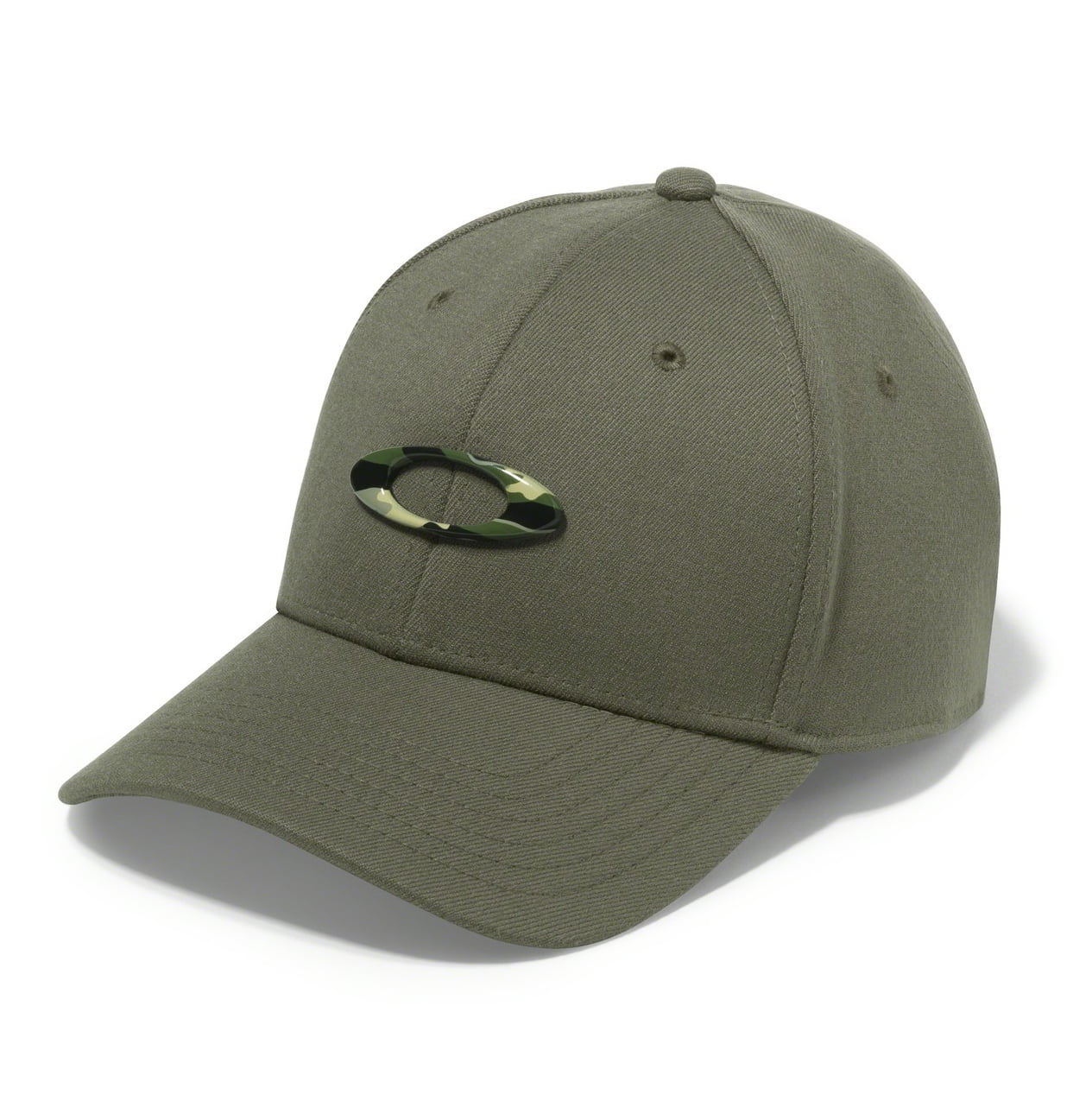 NEW Oakley Tincan Olive Green/Graphic Camo Fitted S/M Golf Hat/Cap ...