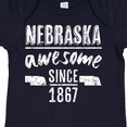 thumbnail image 4 of Inktastic Nebraska Awesome Since 1867 Boys or Girls Baby Bodysuit, 4 of 5