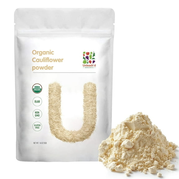 Organic Cauliflower Powder 16 oz for Keto Baking and Cooking, Gluten-Free, Non-GMO, Perfect for Soups and Pizza