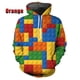 thumbnail image 3 of Sudadera con capucha para hombre con estampado 3D de bloques de construcción divertidos, estilo hip-hop callejero, para deportes al aire libre, informal y holgada, 3 of 5